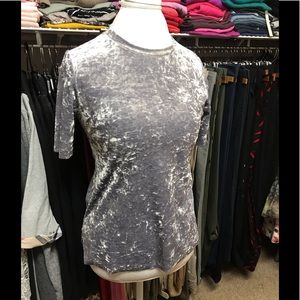 Crushed velvet tee